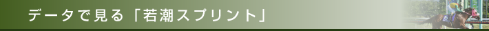 データで見る「若潮スプリント」